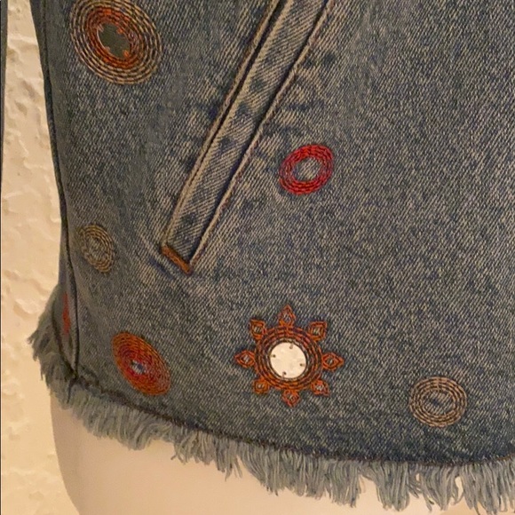 CALVIN KLEIN - EMBELLISHED JEAN JACKET - Medium - Picture 2 of 5